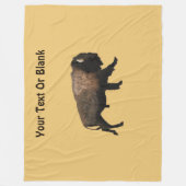 Galloping Bison Fleece Deken (Voorkant)