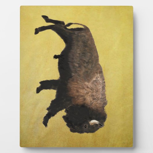 Galloping Bison Fotoplaat (Voorkant)