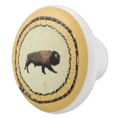 Galloping Bison Keramische Knop (Rechts)
