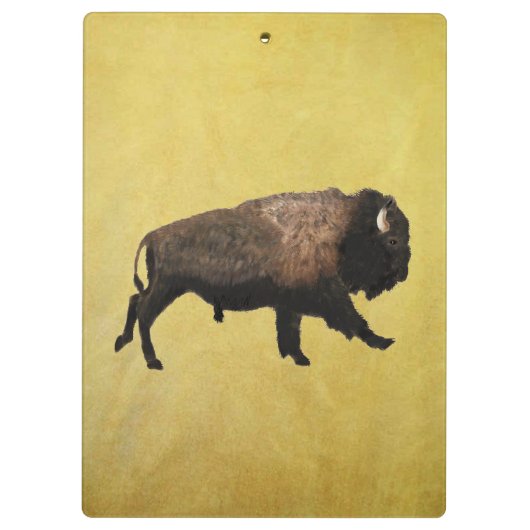 Galloping Bison Klembord (Achterkant)