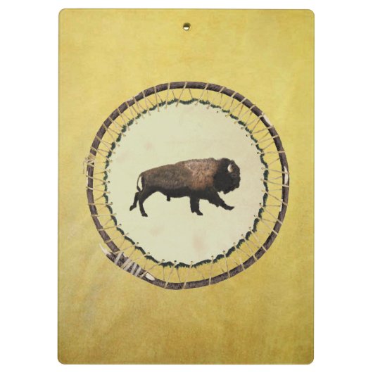 Galloping Bison Klembord (Achterkant)