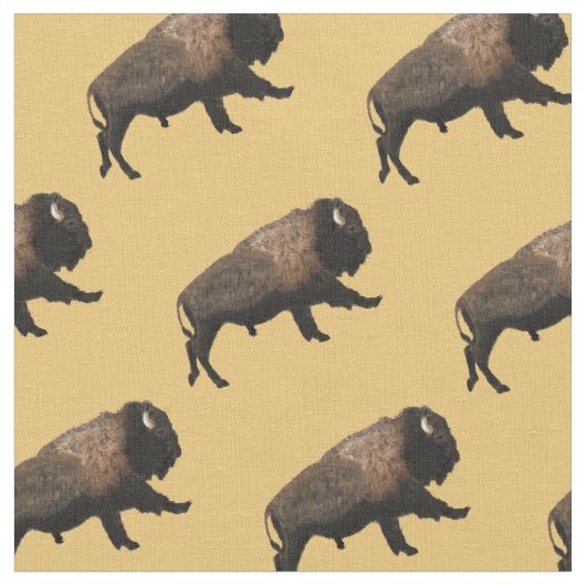 Galloping Bison Stof (Close Up)