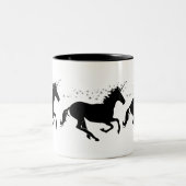 Galloping Black Unicorns Mug – For Unicorn Lovers (Centre)