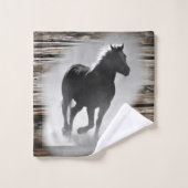 Galloping de Wild Horse (Gant de toilette)