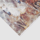 Galloping Herd of Horses Tissuepapier (Detail)