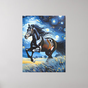 Galloping Horse Canvas Afdruk