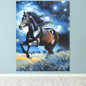Galloping Horse Canvas Afdruk (Insitu (Houten vloer))