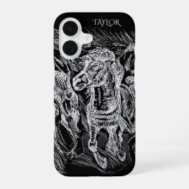 Galloping Horse – Edvard Munch Personalized  iPhone 16 Hoesje