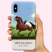 Galloping Horse monogram Case-Mate iPhone Case