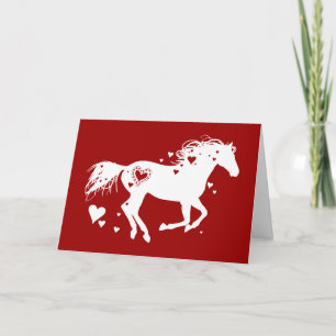 Galloping Horse Valentijnsdag Kaart