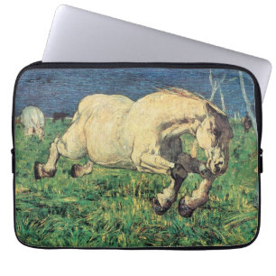 Galloping Horse van Giovanni Segantini, kunst Laptop Sleeve