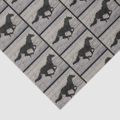 Galloping Horse Waterverf Silhouettes Tissuepapier (Detail)