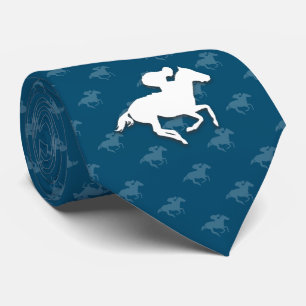 Galloping Horseman   Ocean Blue Sports Gifts Stropdas