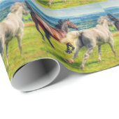 Galloping Horses Cadeaupapier (Rol Hoek)