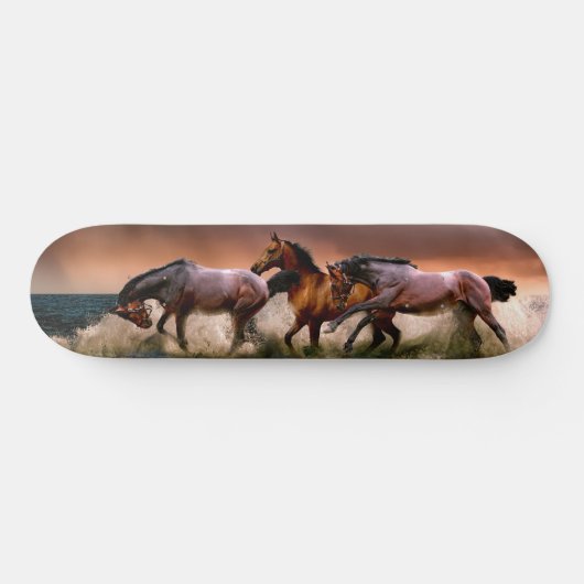 Galloping Horses in Surf Skateboard (Horz)