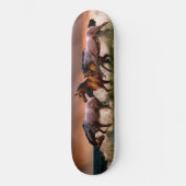 Galloping Horses in Surf Skateboard (Recto)