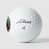 Galloping In Fun: Een Paard Verjaardagsviering Golfballen (Logo)