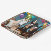 Galloping In Fun: Een Paard Verjaardagsviering Papieren Bordje (Gebogen)