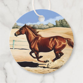 Galloping Mare Gift Label