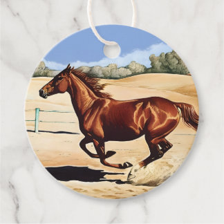 Galloping Mare Gift Label