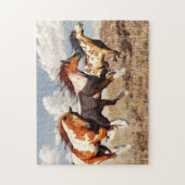 Galloping Mustangs Legpuzzel (Verticaal)