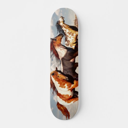 Galloping Mustangs Skateboard (Voorkant)