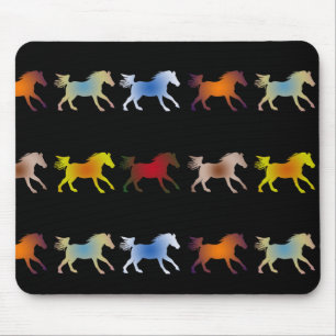 Galloping Ponies op Black Muismat