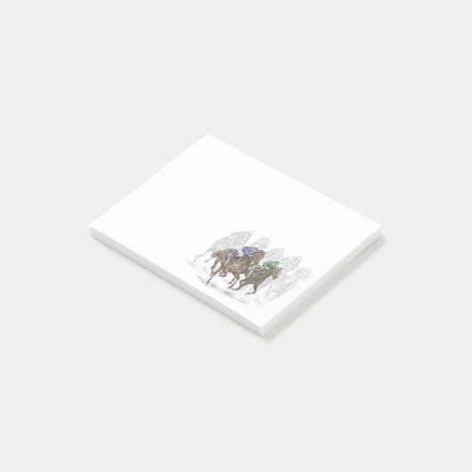 Galloping Race Horses Post-it® Notes (Schuin)