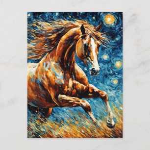 Galloping Sorrel Paard Briefkaart