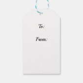 Galloping Thoroughbred, Horse and Rider Gift Label Cadeaulabel (Achterkant)