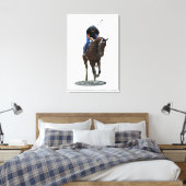 Galloping Thoroughbred Horse Stretch Canvas Print (Insitu (Slaapkamer))