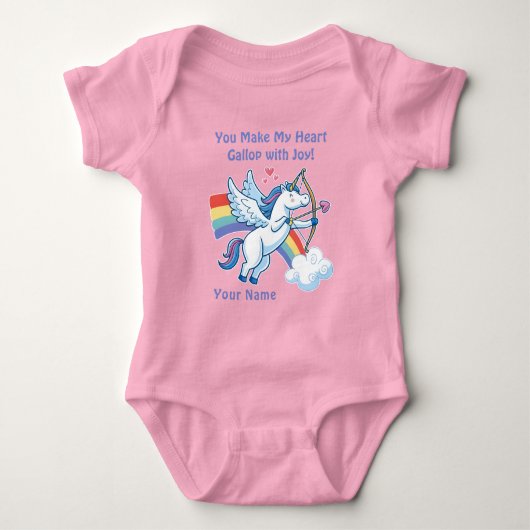 Galloping Unicorn Cupid’s Love Magic  Romper (Voorkant)