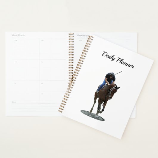 Galloping volbloed paard dagelijkse planner (Display)
