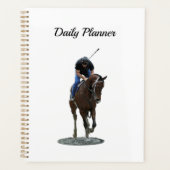 Galloping volbloed paard dagelijkse planner (Voorkant)