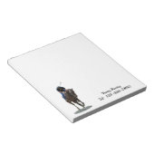 Galloping volbloed paard en ruiter Notitieblok (Schuin)