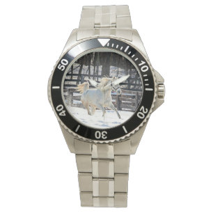 Galloping White Horse Horloge