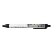 Galloping White Horse Zwarte Inkt Pen (Bodem)