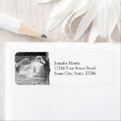 Galloping White Water Horse Etiket (Insitu)