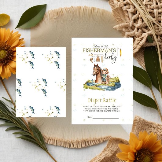 Gallops en Gills Fisherman's Derby Luier Raffle Informatiekaartje