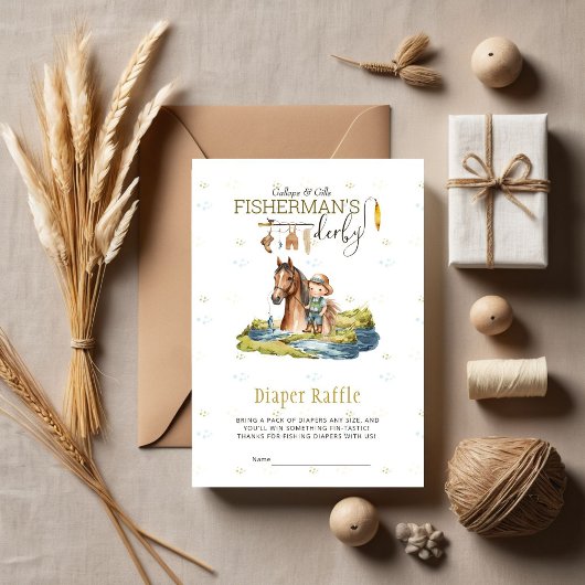 Gallops en Gills Fisherman's Derby Luier Raffle Informatiekaartje