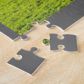 Galloway-koeien die grazen op gras in Herfst Legpuzzel (Zijkant)