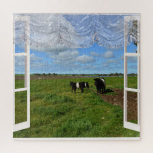Galloway Koeien door een raam, Jigzaag Puzzle Legpuzzel