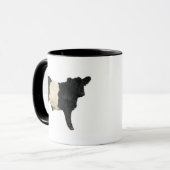 Galloway Steer Cutout Mok (Voorkant links)