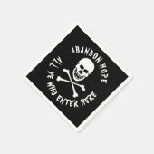 Gallows Humor Dante's Inferno Skull Crossbones Servet (Hoek)