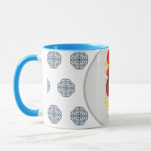 Galo de Barcelos Mug – Portuguese Rooster Azulejo  (Gauche)