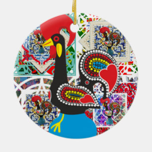 Galo de Barcelos Portugal Keramisch Ornament