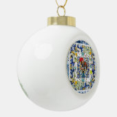 Galo de Barcelos, Portugal Keramische Bal Ornament (Links)