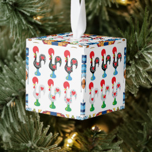 Galo de Barcelos, Portugal Kubus Ornament