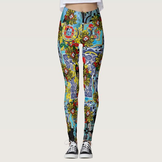 Galo de Barcelos, Portugal Leggings (Voorkant)