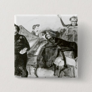 Galop Chromatique Vierkante Button 5,1 Cm